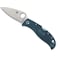 Spyderco 2024 Spyderco Reveal 13 Leafjumper Blue Lightweight K390, Serrated Edge SPY-C262SBLK390 - alternate 2